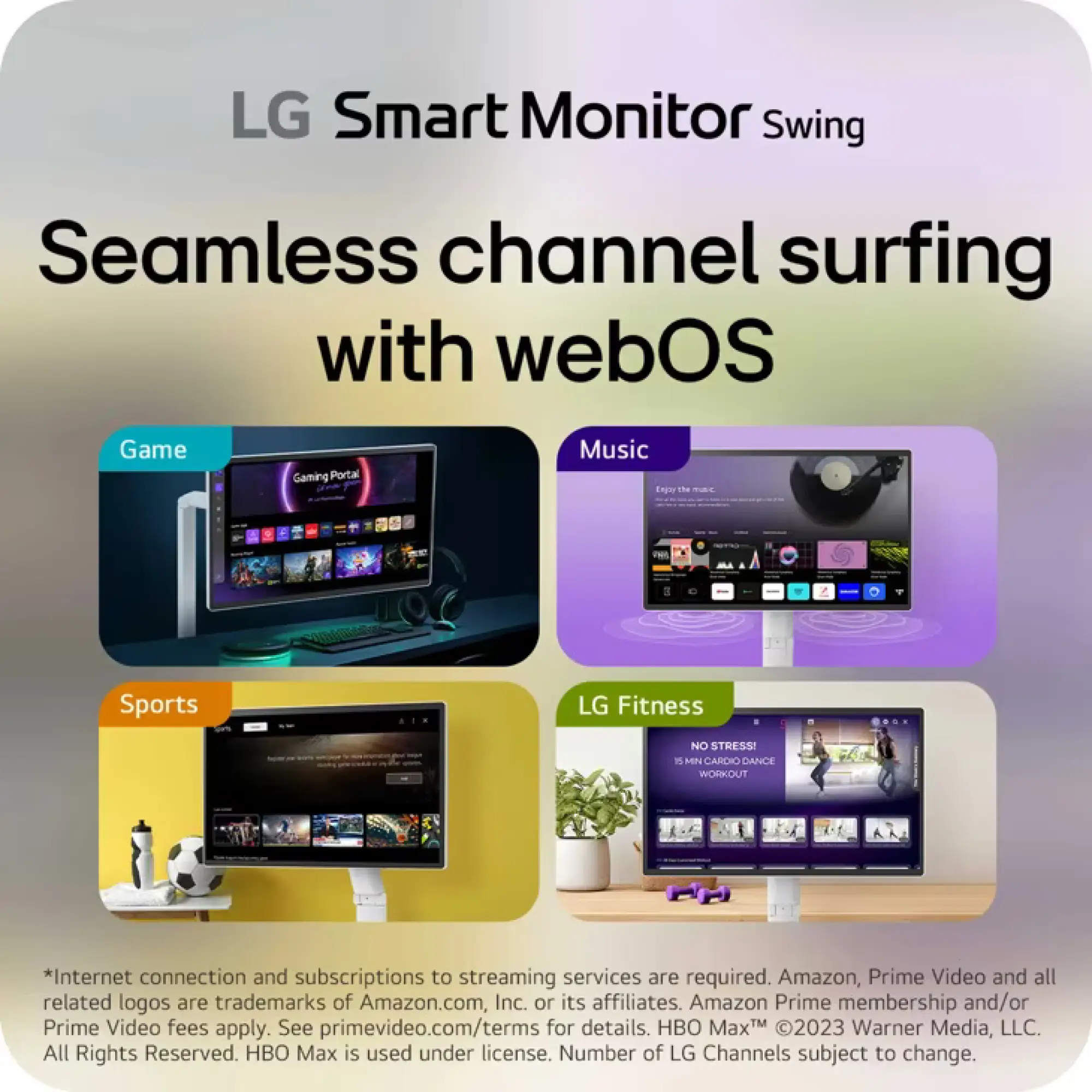 Photo of شاشة إل جي ألترا وايد 32 إنش Smart Monitor Swing - موديل 32U889SA-W