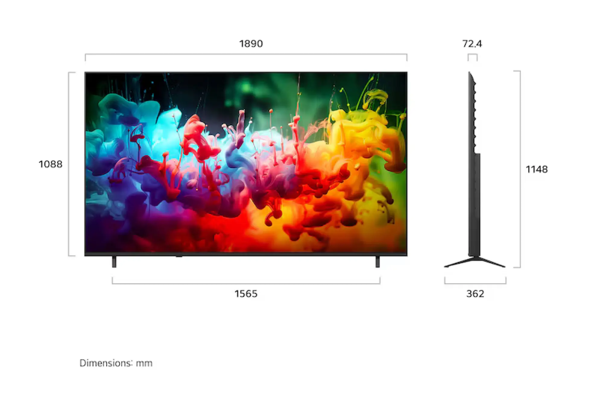 Photo of تەلەڤزیۆنی زیرەکی ئێڵ جی 85 ئینج LG QNED AI QNED70 Mini LED 4K مۆدێلی 85QNED70B6T