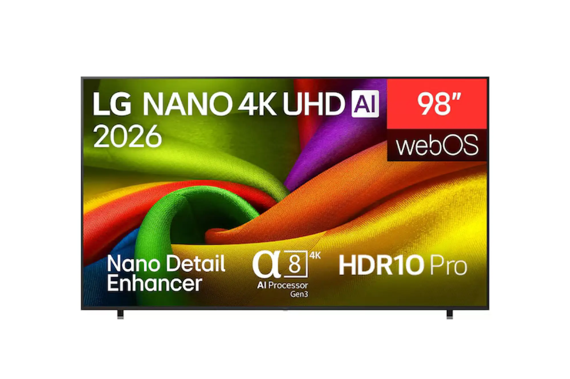Photo of تەلەڤزیۆنی ژیری 98 ئینچیLG NANO 4K UHD AI NU85 ساڵی 2026