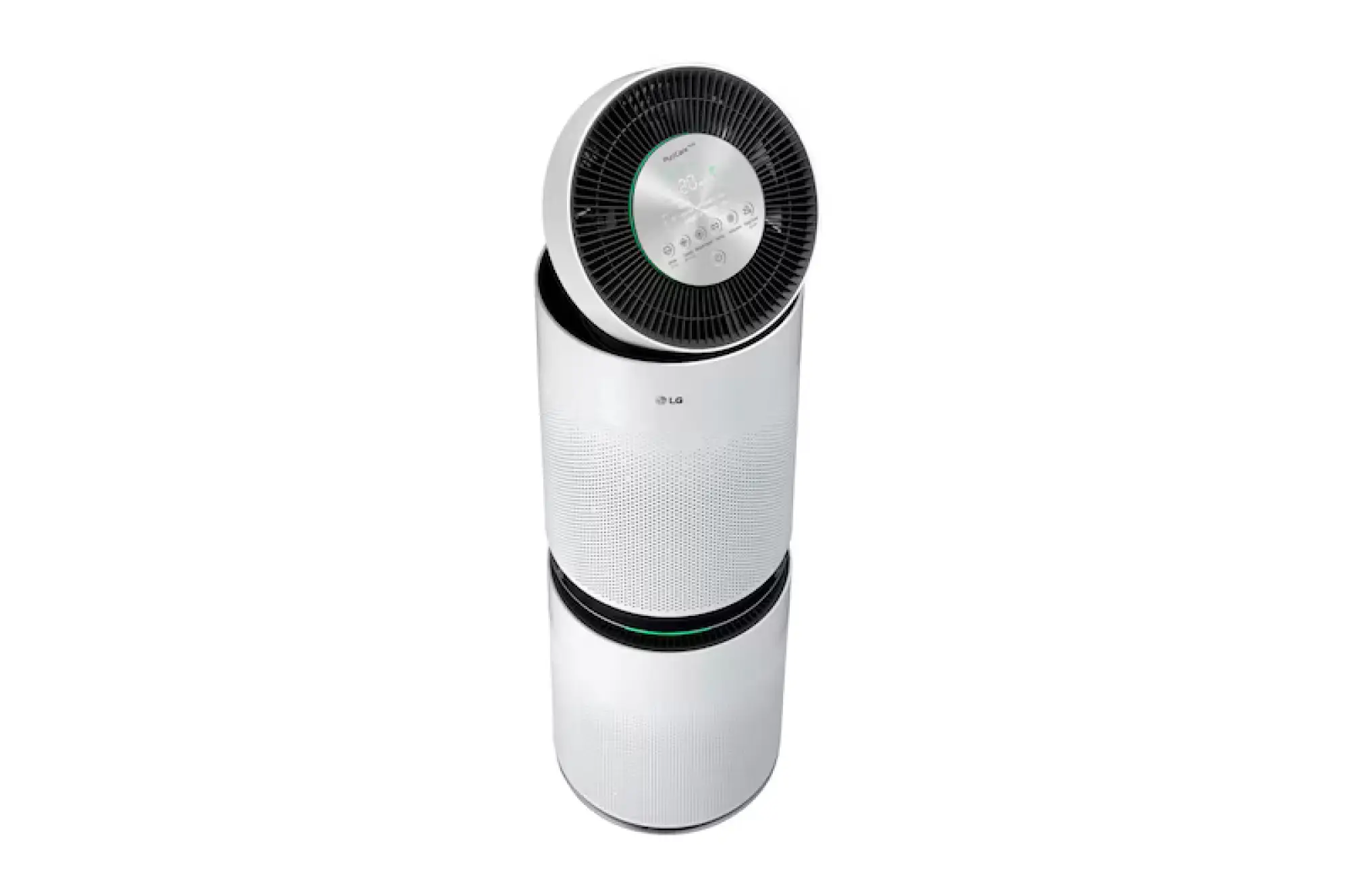 Photo of منقي الهواء LG PuriCare™ 360° Dual Version بفلتر H13 HEPA ومعزز النظافة Clean Booster باللون الأبيض