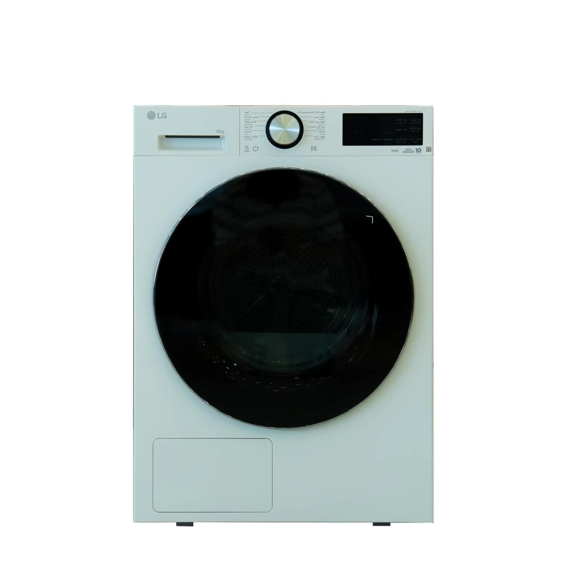 Photo of مجفف ملابس LG سعة 10 كجم بتقنية الذكية (Dual Inverter Heat Pump) باللون الأبيض (E-White).