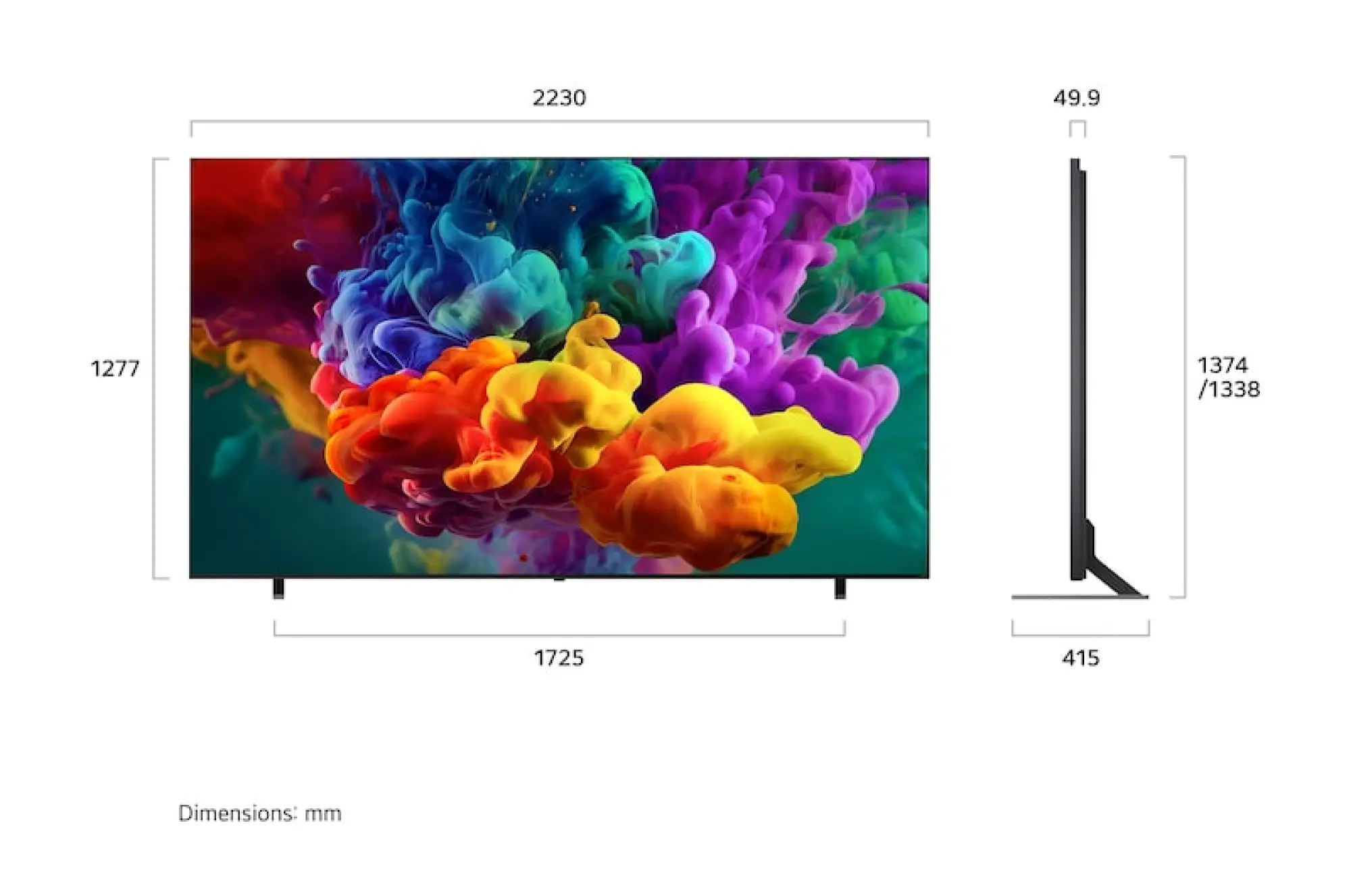 Photo of تەلەڤزیۆنی زیرەکی ئێڵ جی 100 ئینج LG QNED evo AI 4K LED زنجیرەی QNED85 مۆدێلی 2026 