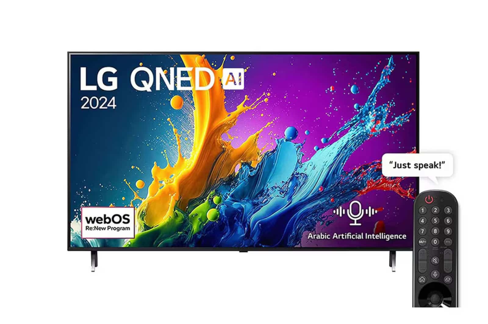 Photo of 55 Inch LG QNED QNED80 4K Smart TV AI Magic remote HDR10 webOS24 2024