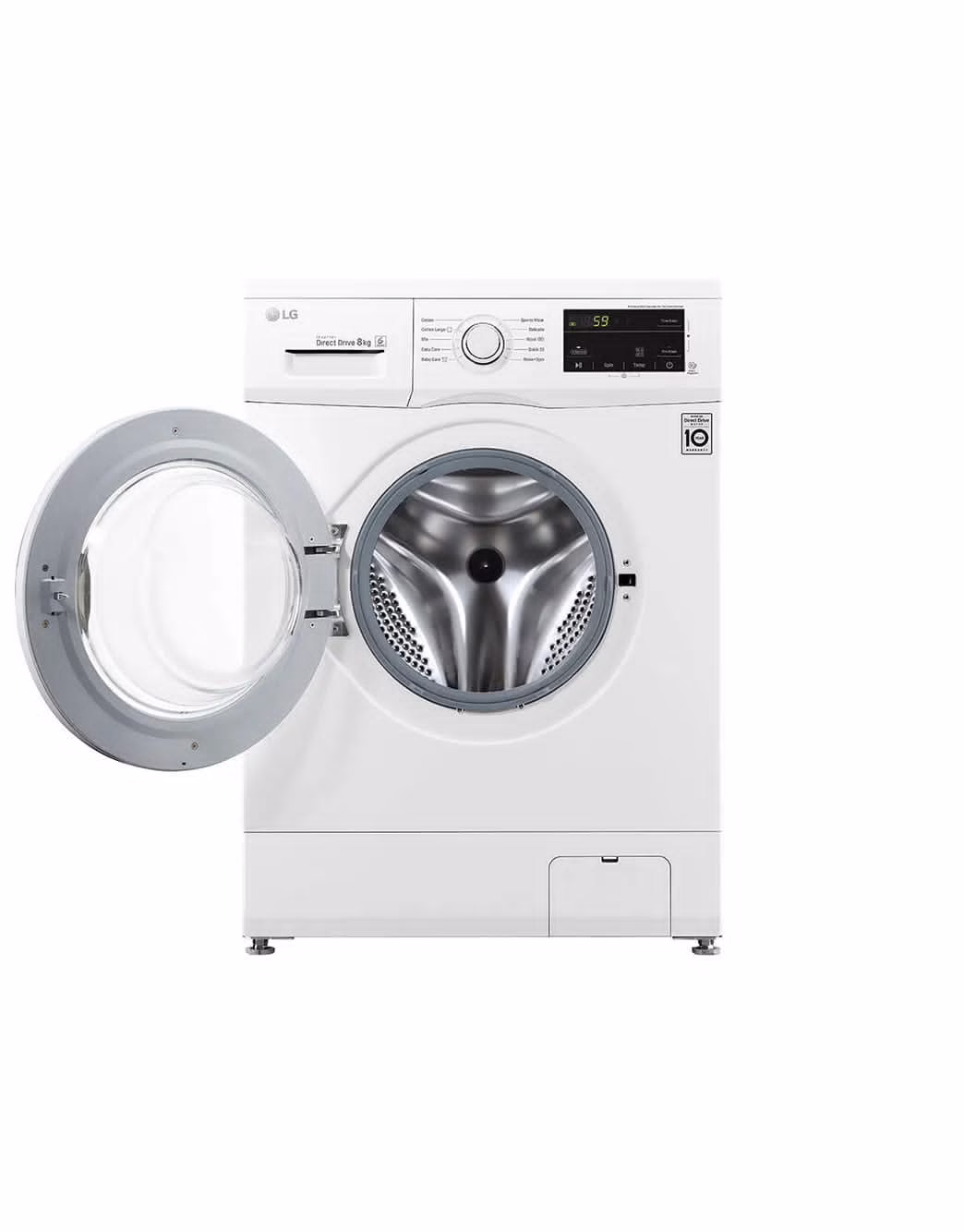 Photo of Front Load Washer 8kg, Direct Drive Motor, 6 Motion, White Color