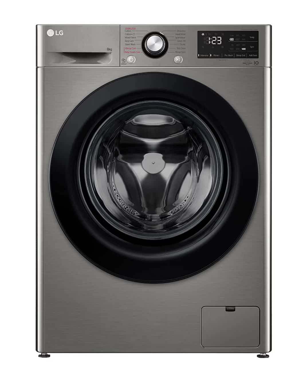 Photo of Front Load Washing Machine Silver Color, 9KG Capacity with AI DD™, Steam™ & ThinQ™