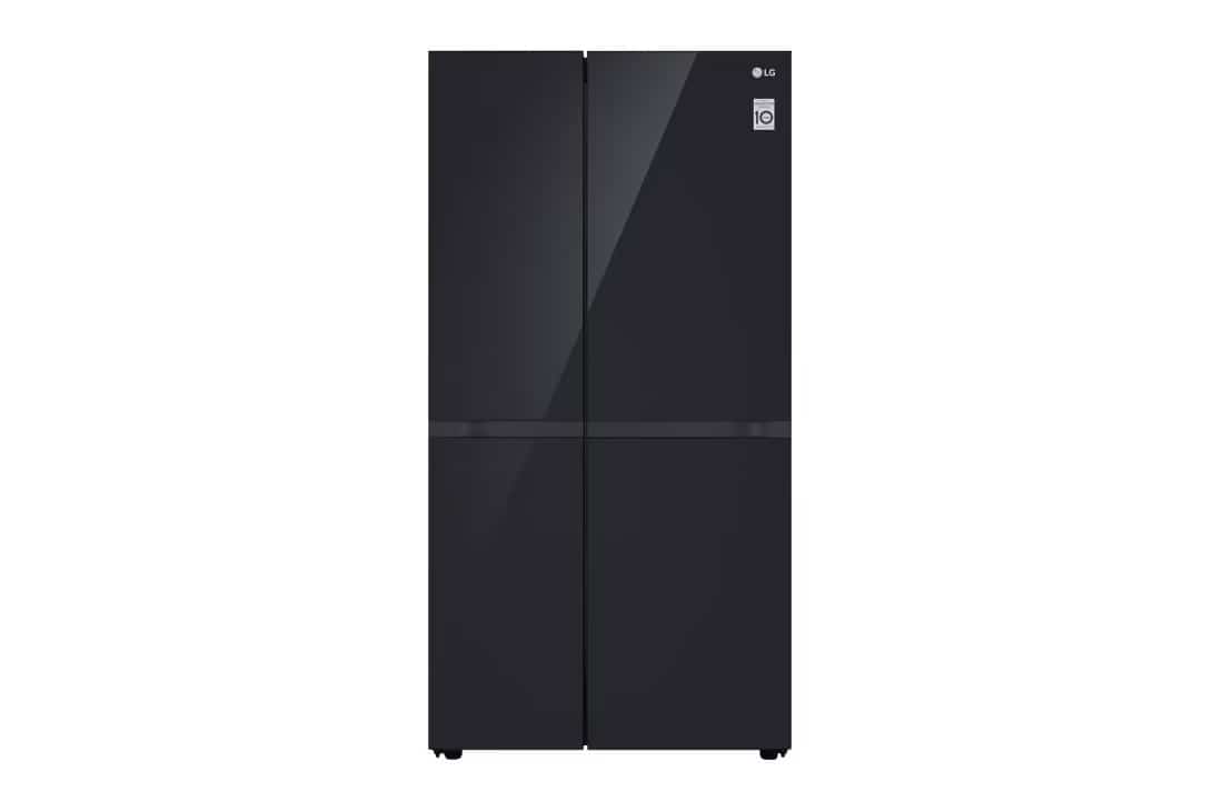 Photo of LG Side by Side 647L Refrigerator, Inverter Compressor, Multi AirFlow, Express Cool, Smart Diagnosis™, Black Glass color