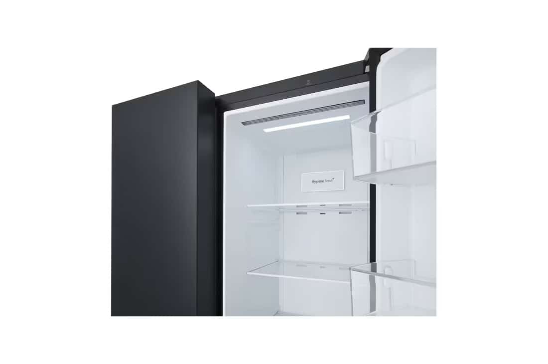 Photo of LG Side by Side 647L Refrigerator, Inverter Compressor, Multi AirFlow, Express Cool, Smart Diagnosis™, Black Glass color