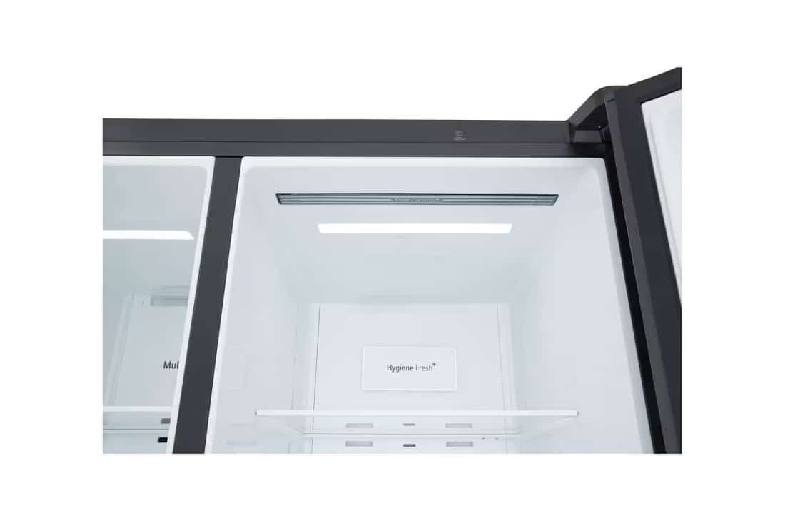 Photo of LG Side by Side 647L Refrigerator, Inverter Compressor, Multi AirFlow, Express Cool, Smart Diagnosis™, Black Glass color