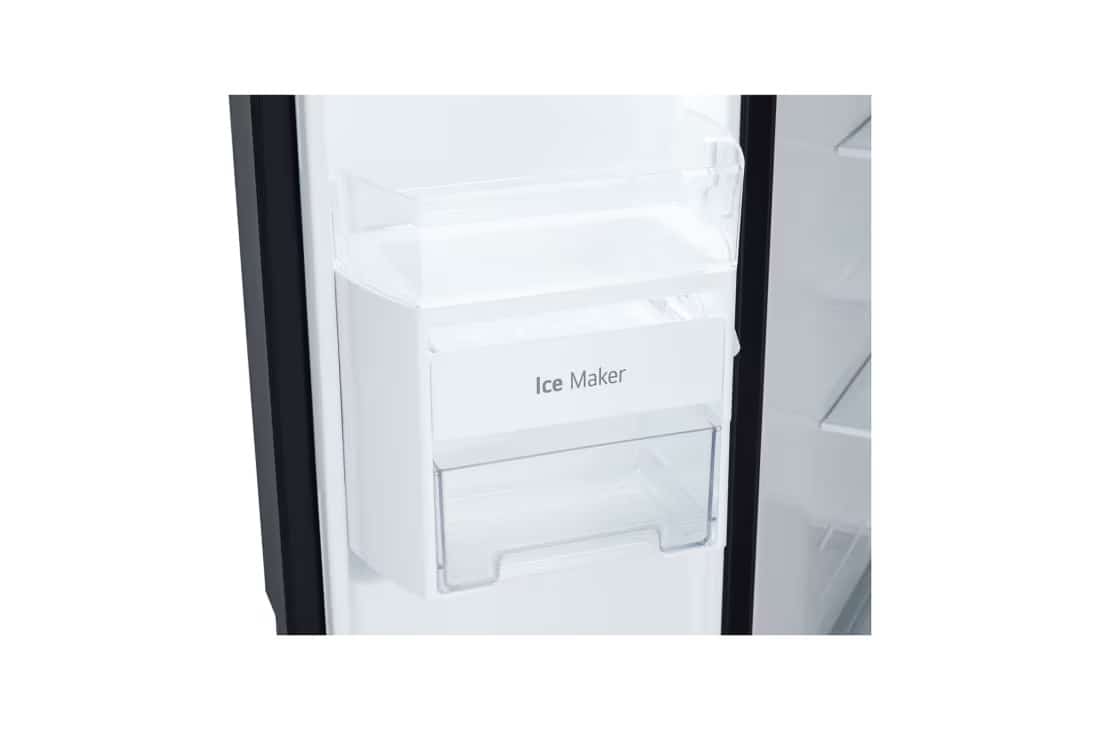 Photo of LG Side by Side 647L Refrigerator, Inverter Compressor, Multi AirFlow, Express Cool, Smart Diagnosis™, Black Glass color
