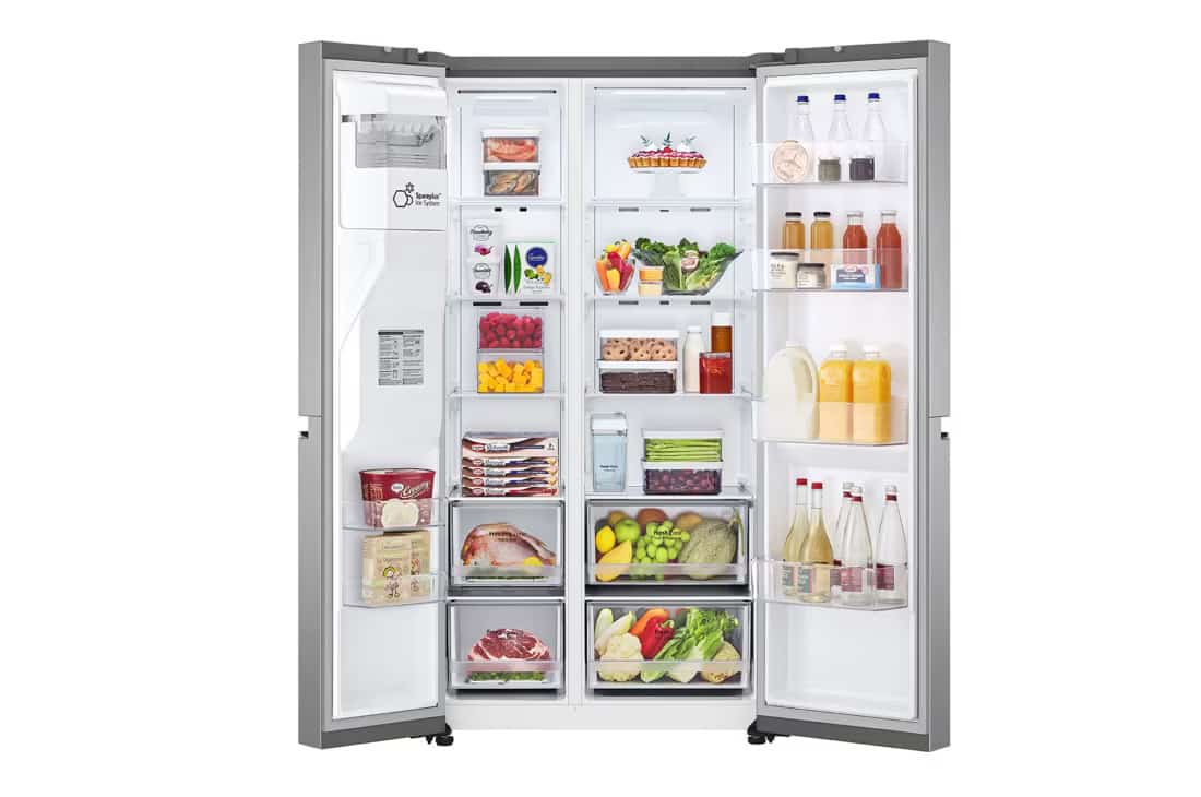 Photo of LG Door-in-Door™ ThinQ™ Side by Side 617L Refrigerator, UVnano™, LINEARCooling™, ThinQ™ in Silver color