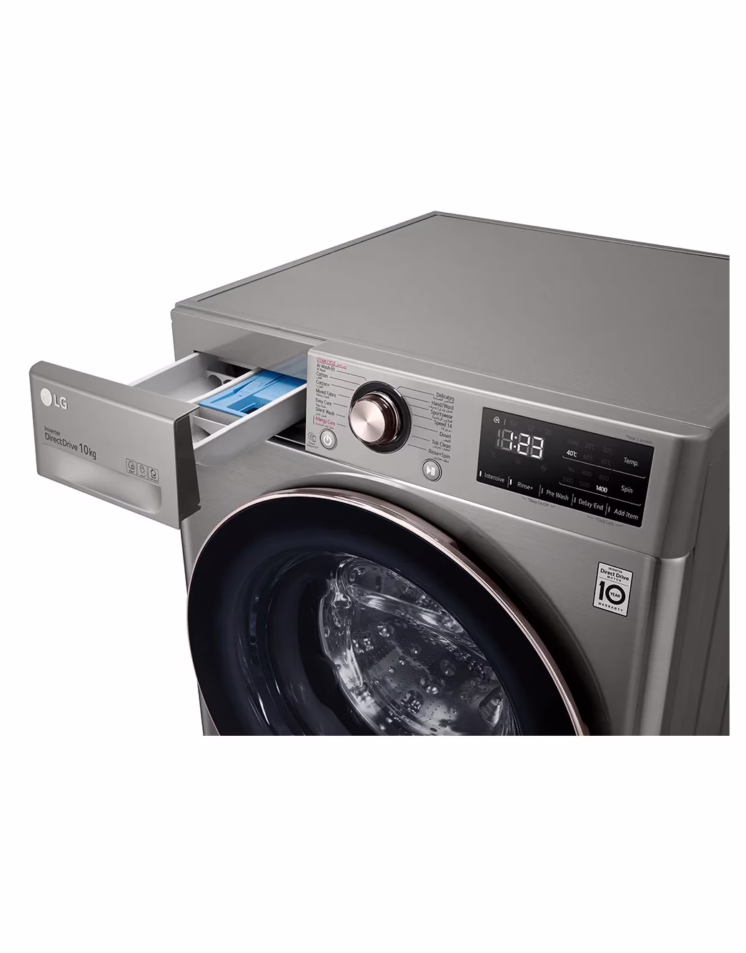 Photo of Front Load Washing Machine , 10KG Capacity with AI DD™, Steam™ , Platinum Silver Color