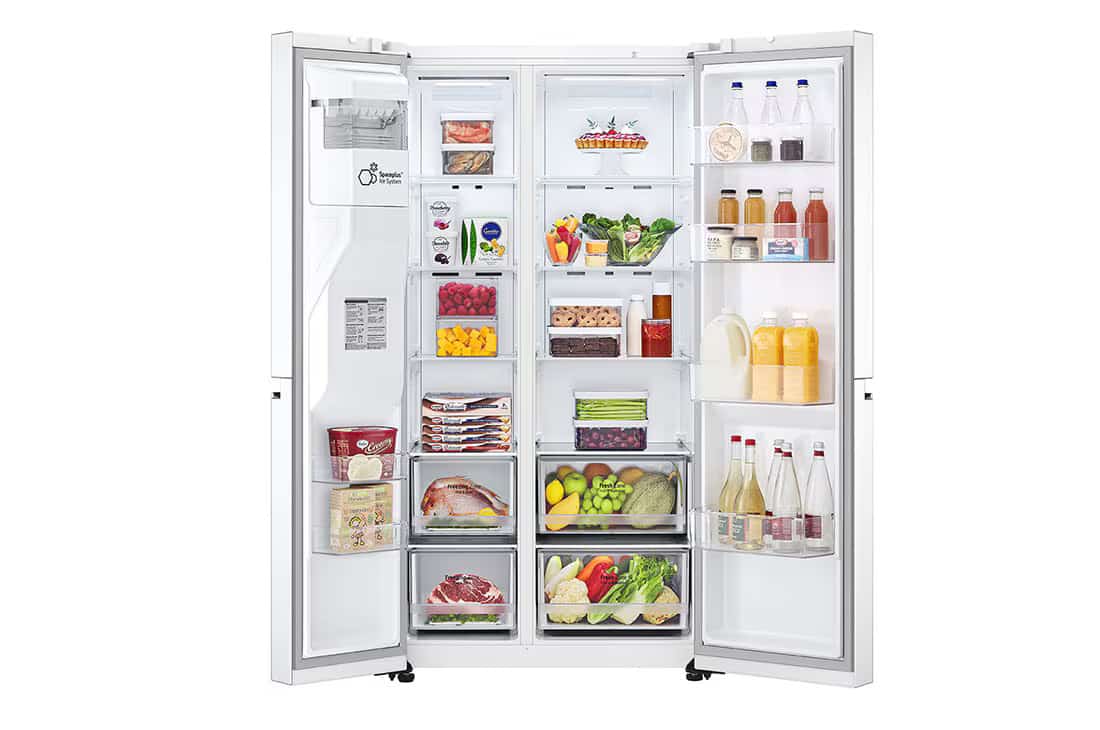 Photo of LG Side by Side 617L Refrigerator, ThinQ™, LINEARCooling™, White color