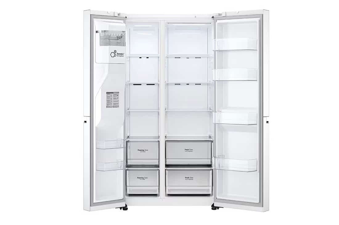 Photo of LG Side by Side 617L Refrigerator, ThinQ™, LINEARCooling™, White color