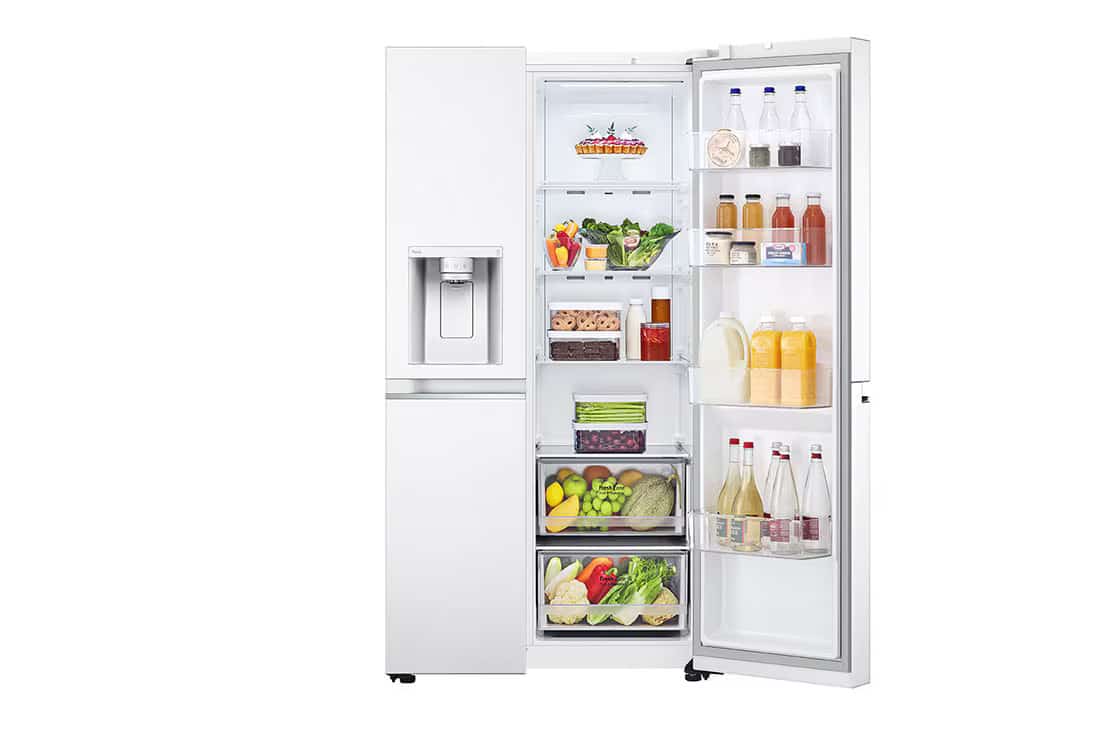 Photo of LG Side by Side 617L Refrigerator, ThinQ™, LINEARCooling™, White color