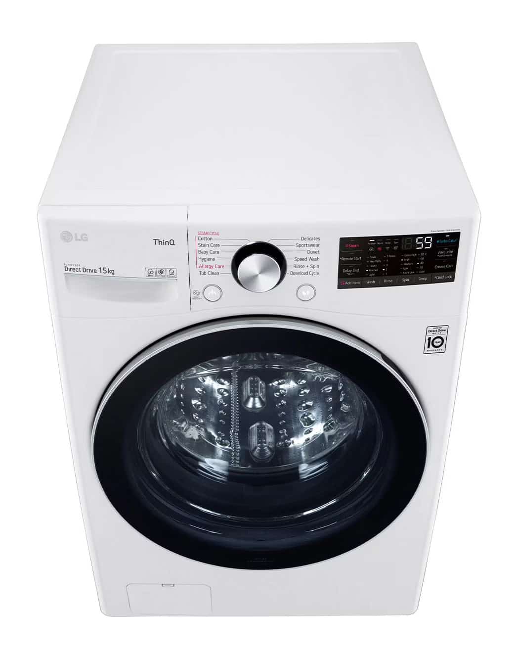 Photo of Washer 15kg with AI Direct Drive, Steam, White Color