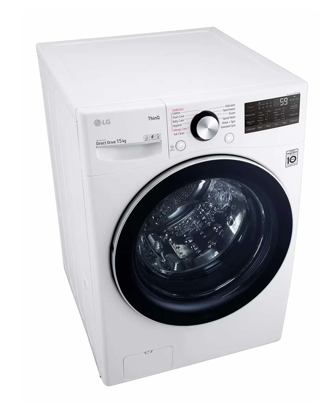 Photo of Washer 15kg with AI Direct Drive, Steam, White Color
