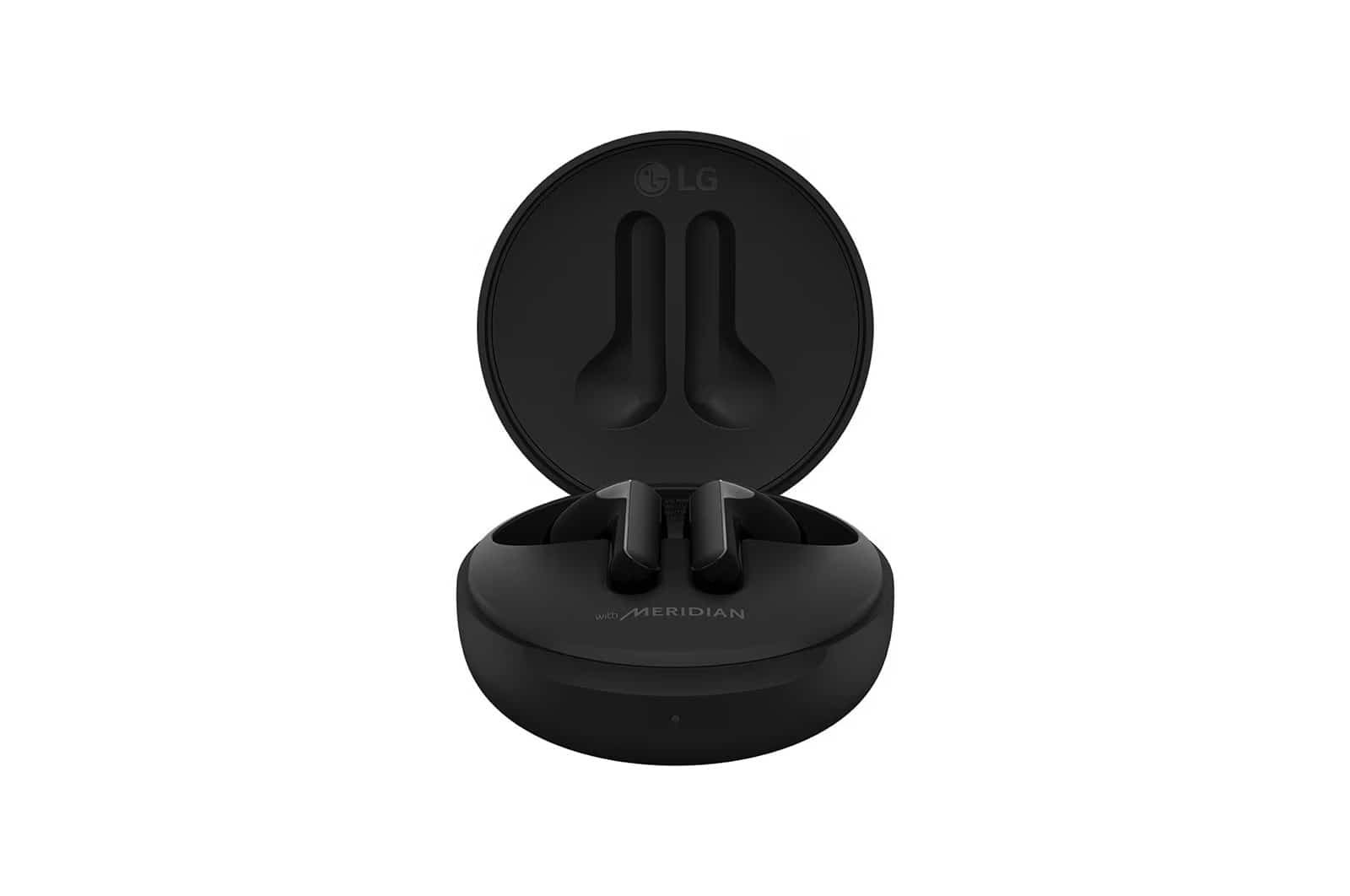Photo of سماعات الأذن الاستريو اللاسلكية LG TONE Free HBS-FN6 Bluetooth® لون أسود والمزودة بحاوية شحن UVnano وتقنية Meridian Audio