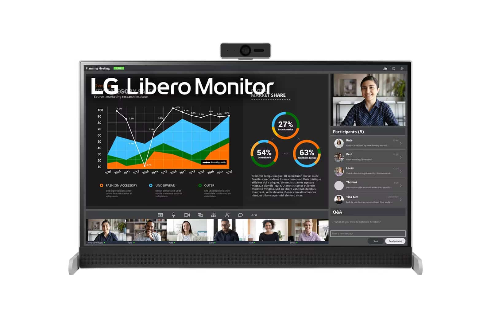 Photo of LG Libero Monitor 27 Inch QHD With Detachable Full HD Webcam, Built-In Speakers and USB C
