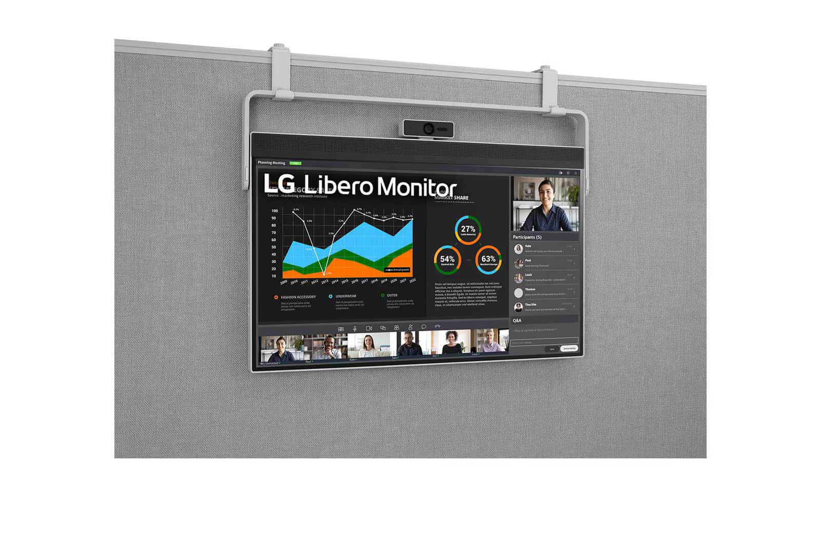 Photo of LG Libero Monitor 27 Inch QHD With Detachable Full HD Webcam, Built-In Speakers and USB C