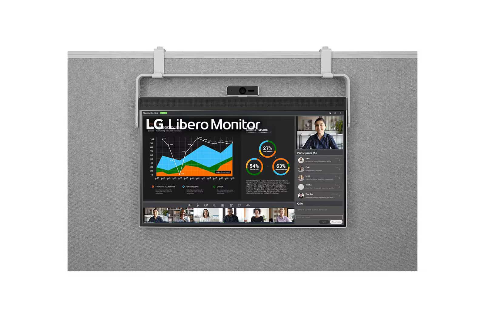 Photo of LG Libero Monitor 27 Inch QHD With Detachable Full HD Webcam, Built-In Speakers and USB C