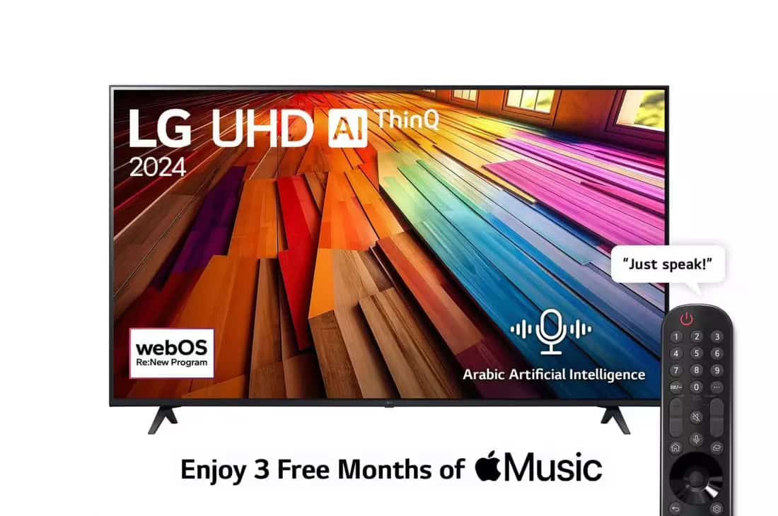 Photo of 75 Inch LG UHD UT80 4K Smart TV AI Magic remote HDR10 webOS24 - 75UT80006LA (2024)