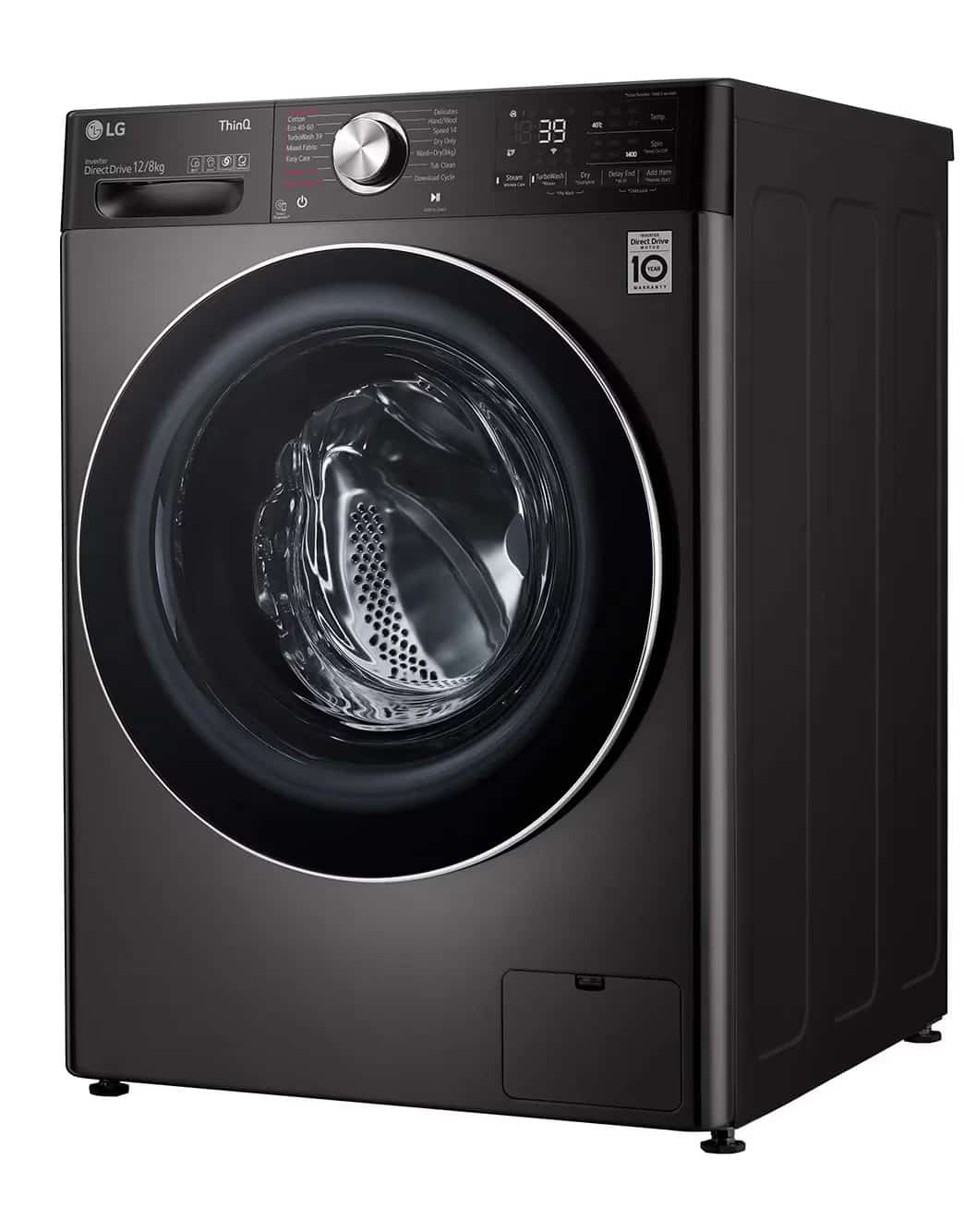 Photo of 12/8kg Front Load Washer & Dryer, AI DD™, TurboWash™360˚, Black Steel Color