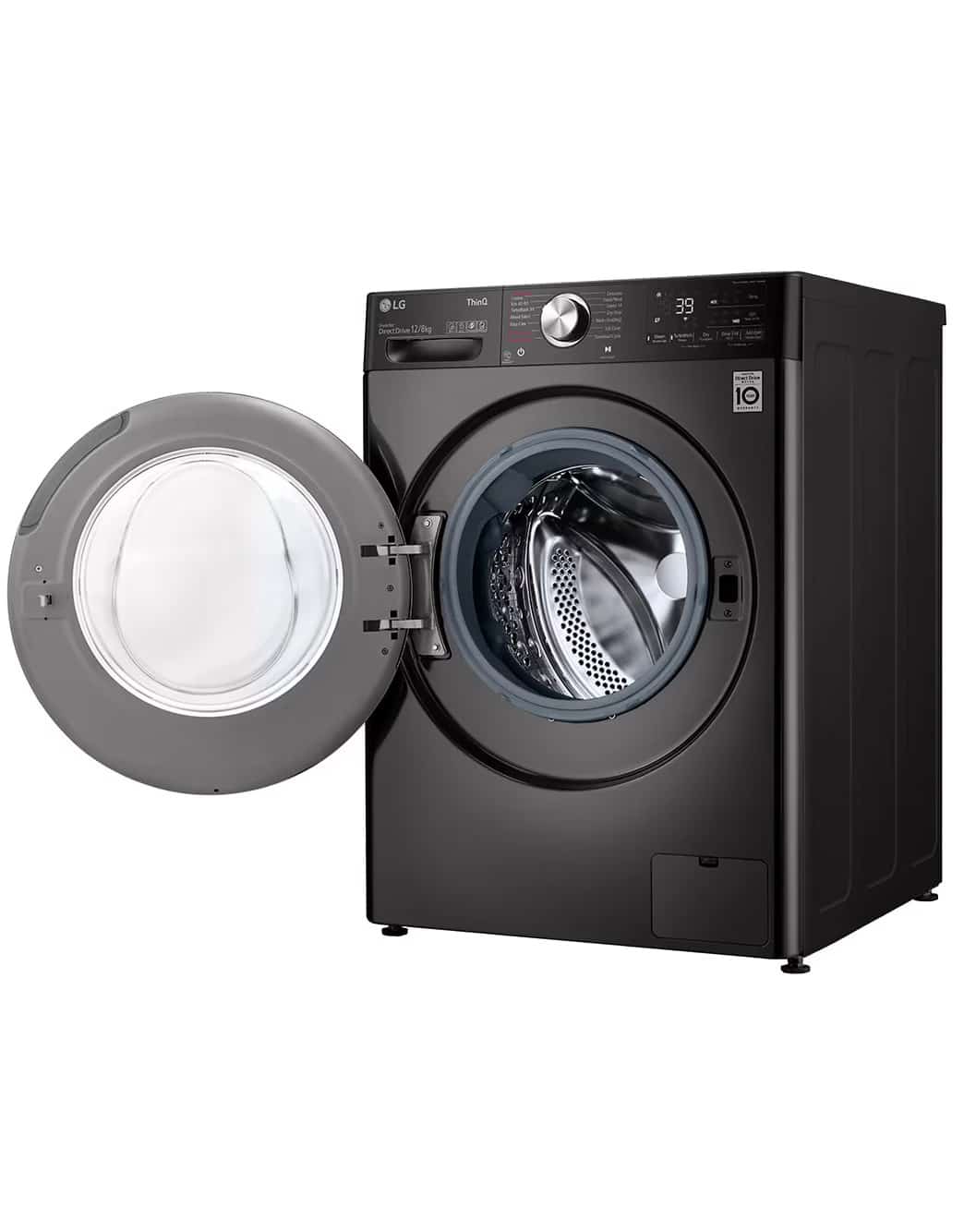 Photo of 12/8kg Front Load Washer & Dryer, AI DD™, TurboWash™360˚, Black Steel Color