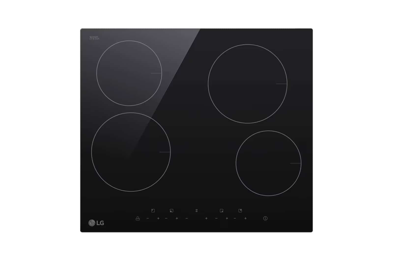 Photo of 4 burners radiant hob, 60cm, burner timer, multi-touch control, black