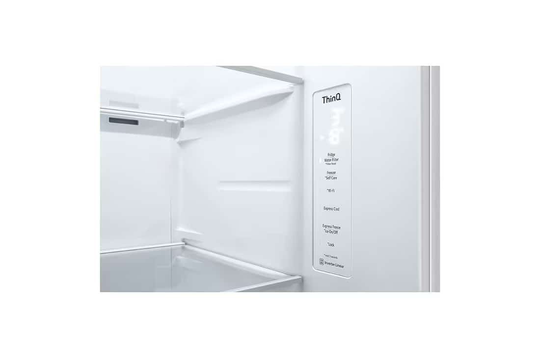 Photo of LG Door-in-Door™ ThinQ™ Side by Side 611L Refrigerator, UVnano™, LINEARCooling™, ThinQ™ in White color