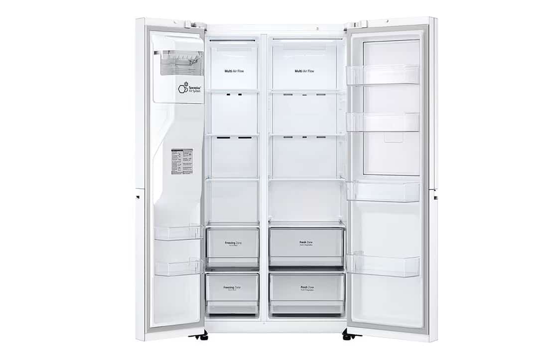 Photo of LG Door-in-Door™ ThinQ™ Side by Side 611L Refrigerator, UVnano™, LINEARCooling™, ThinQ™ in White color