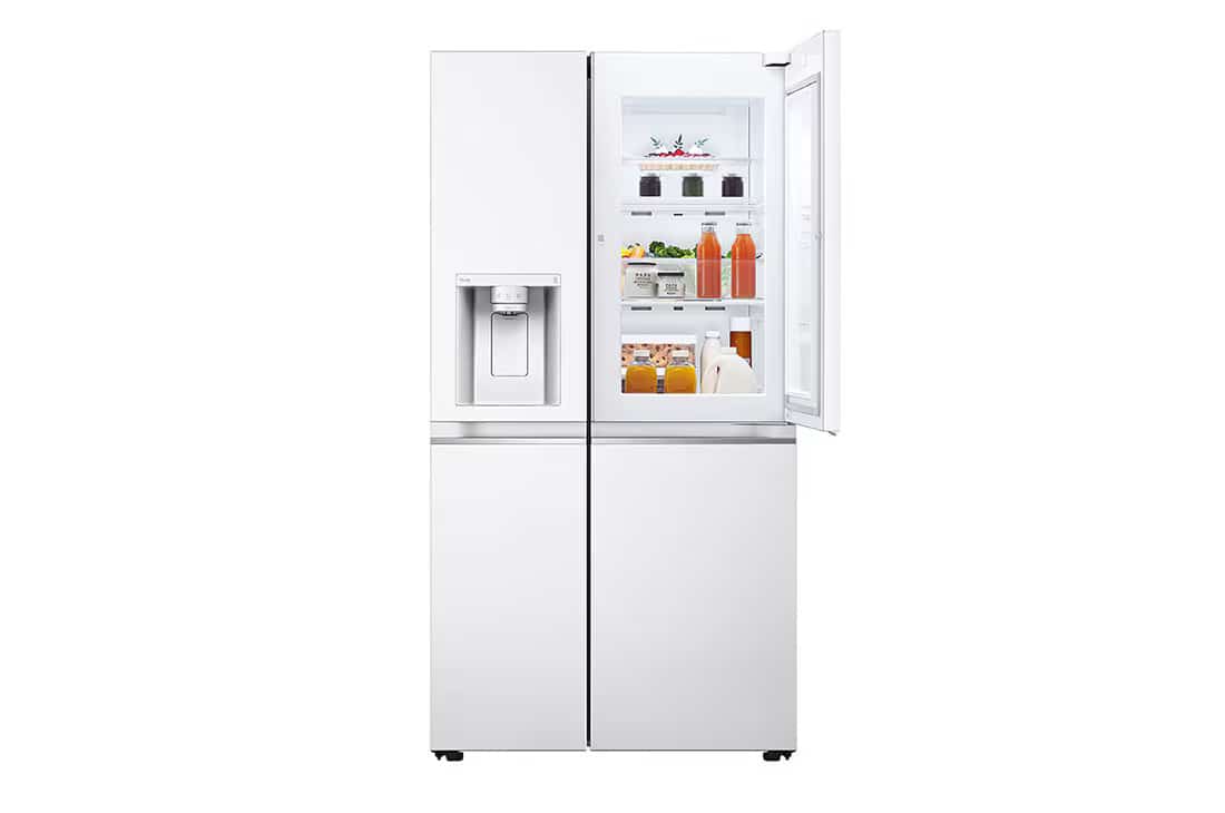 Photo of LG Door-in-Door™ ThinQ™ Side by Side 611L Refrigerator, UVnano™, LINEARCooling™, ThinQ™ in White color