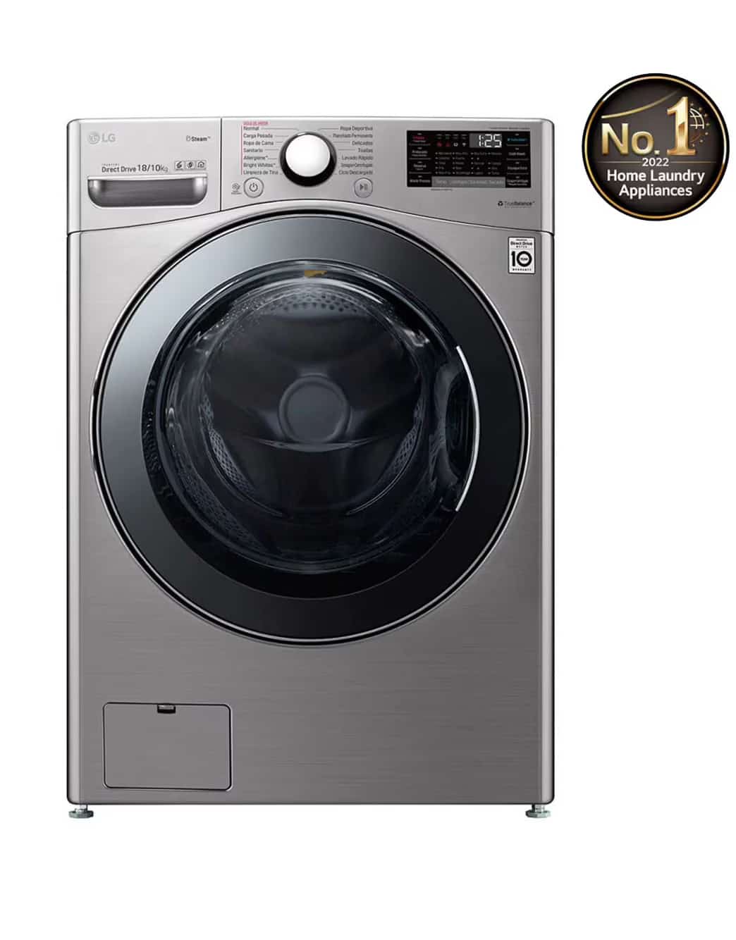 Photo of 18/10kg Front Load Washer Dryer, Silver Color