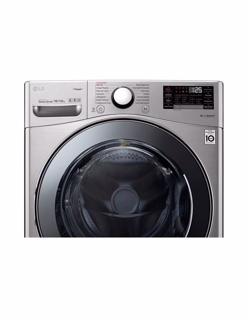 Photo of 18/10kg Front Load Washer Dryer, Silver Color