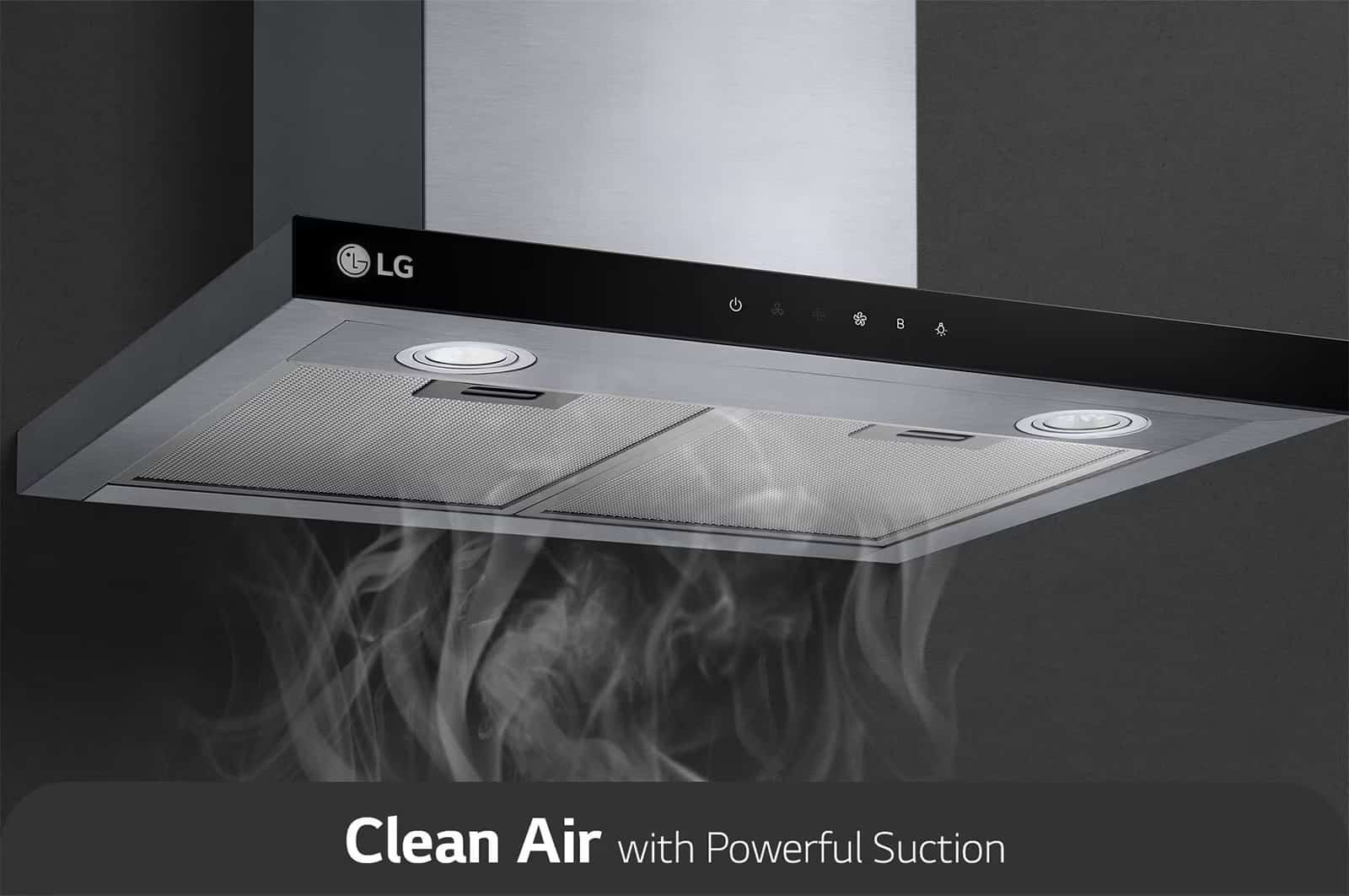 Photo of LG Hood 60cm, With Touch Control, Powerful suction, and 3 modes with Power Boost mode