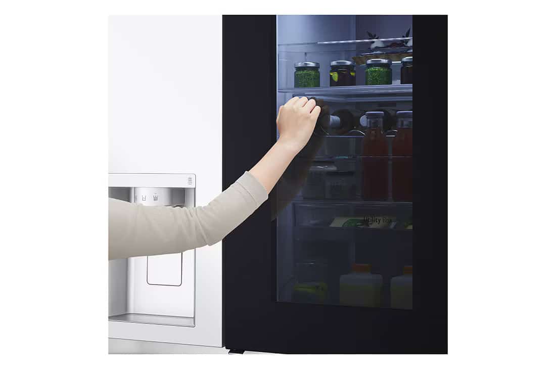 Photo of LG InstaView™ ThinQ™ 611L Side by Side Refrigerator, UVnano™, LINEARCooling™, ThinQ™ in White color