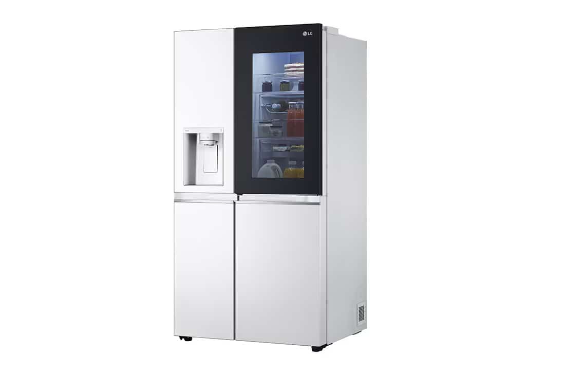 Photo of LG InstaView™ ThinQ™ 611L Side by Side Refrigerator, UVnano™, LINEARCooling™, ThinQ™ in White color