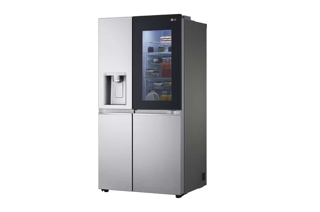 Photo of ثلاجة إل جي إنستافيو 611 لتر الباب بجانب الباب، تقنية ™UVnano، تقنية التبريد الطولي™، تقنية ™ThinQ لون سلفر