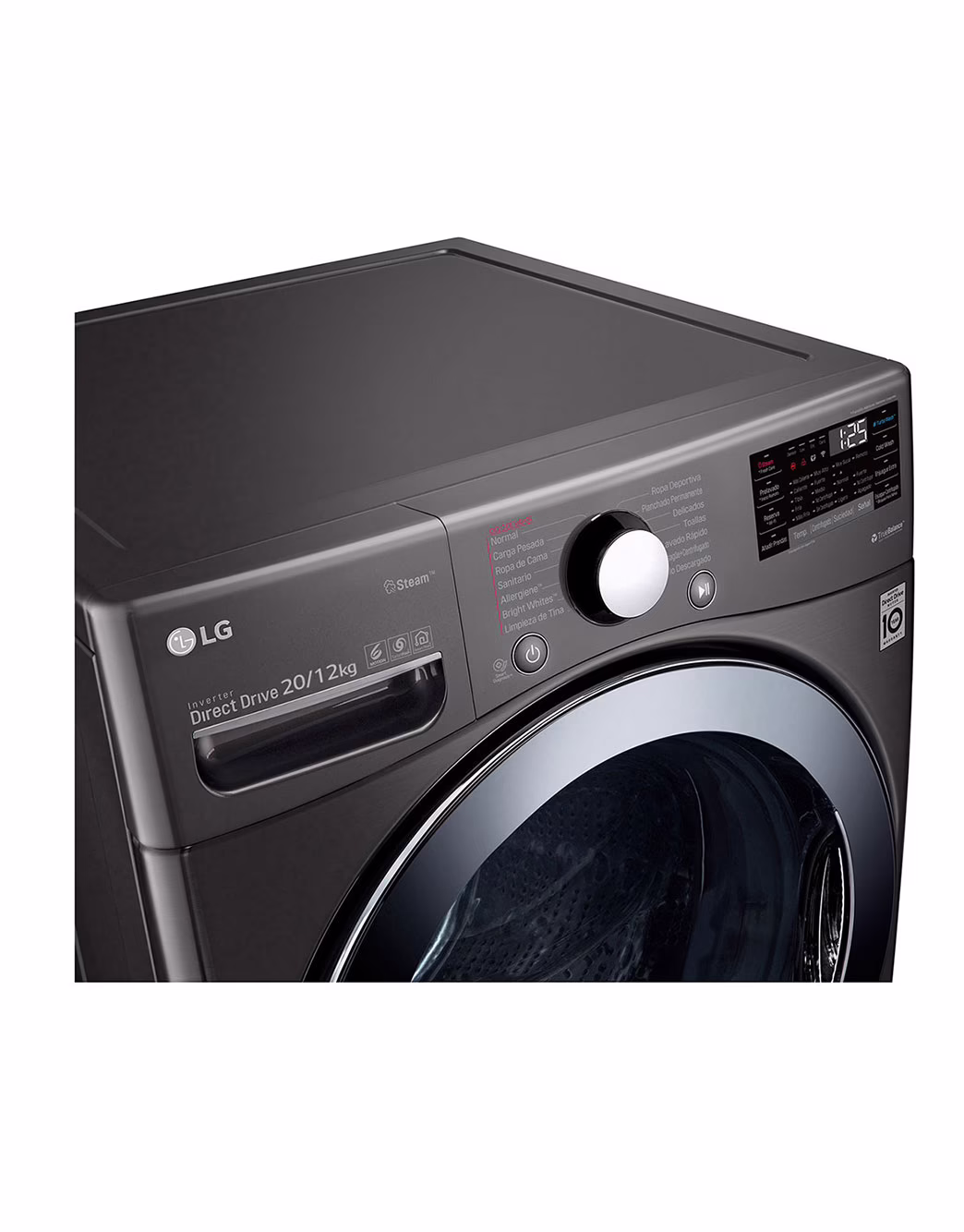 Photo of Washer & Dryer 20/12kg, Direct Drive, Steam, Black Steel