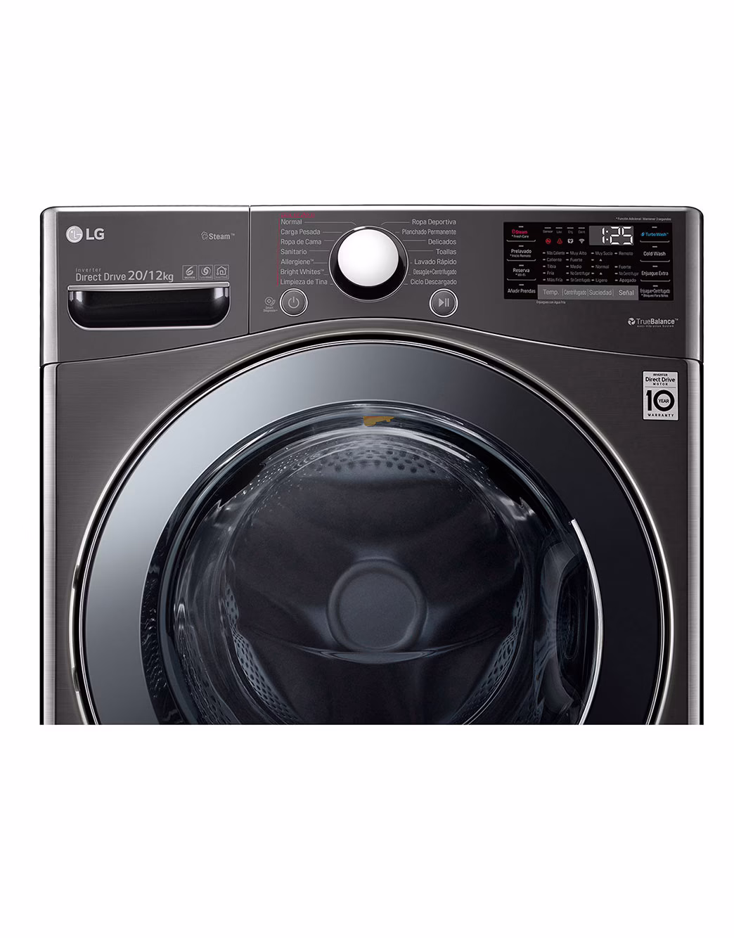 Photo of Washer & Dryer 20/12kg, Direct Drive, Steam, Black Steel