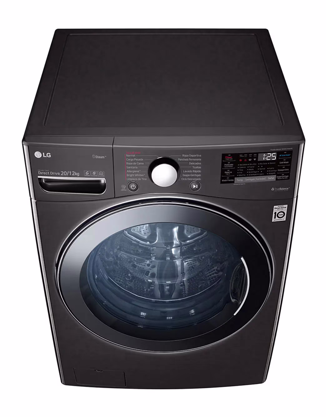 Photo of Washer & Dryer 20/12kg, Direct Drive, Steam, Black Steel