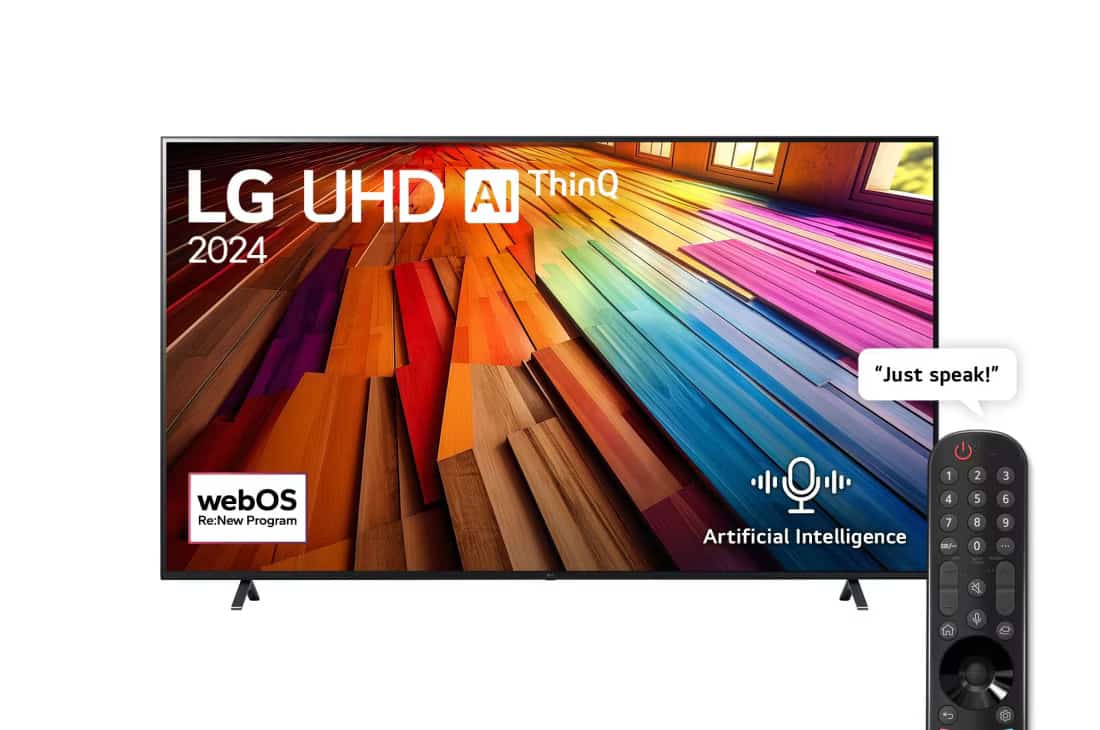 Photo of 86 Inch LG UHD UT80 4K Smart TV AI Magic remote HDR10 webOS24 2024