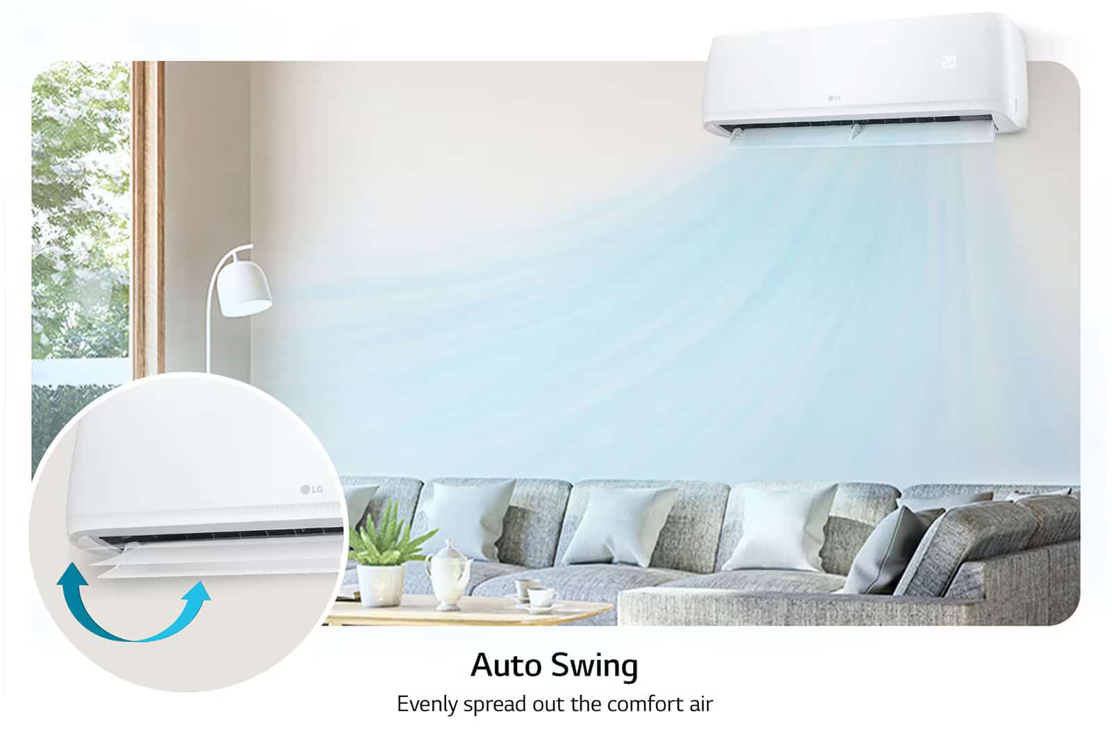 Photo of LG wall-mounted 1.5 Ton ON/OFF Air conditioner, Fast Cooling, Dual Sensing, Smart Operation, Anti Corrosion Gold Fin™, Auto Restart, LED Indication
