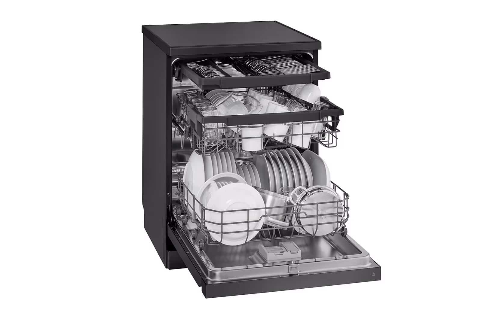 Photo of LG QuadWash™ Dishwasher, 14 Place Settings, EasyRack™ Plus, Inverter Direct Drive, ThinQ, Black color
