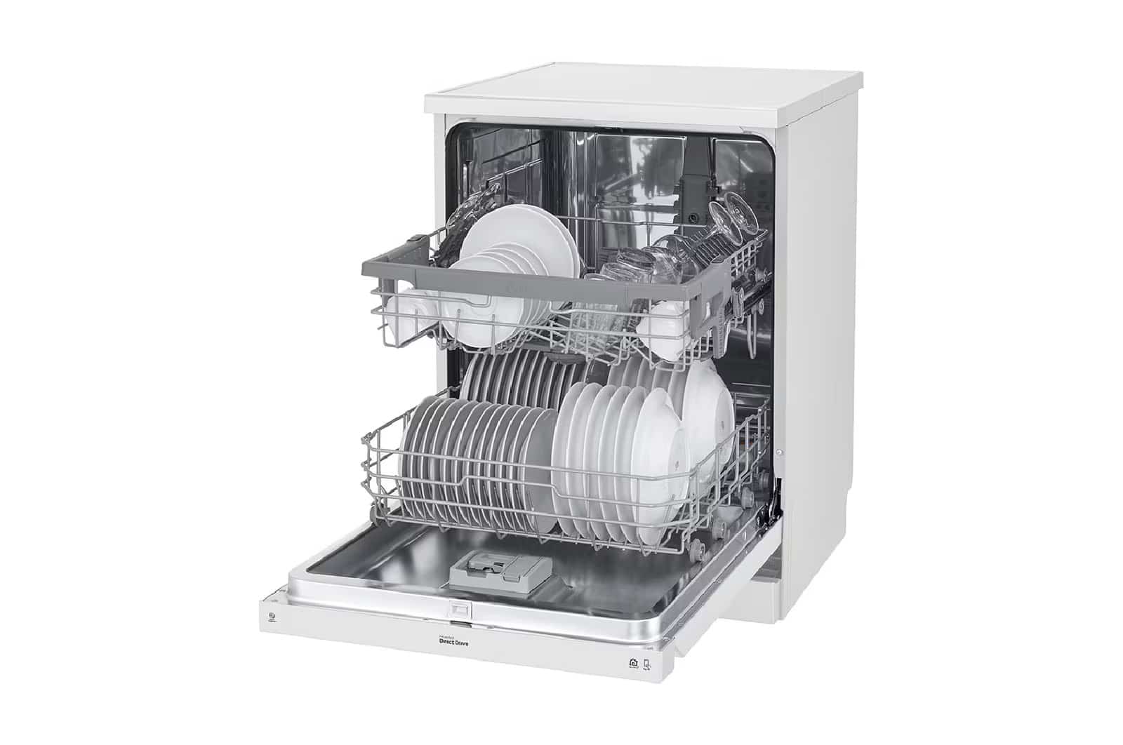 Photo of LG QuadWash™ Dishwasher, 14 Place Settings, EasyRack™ Plus, Inverter Direct Drive, White color