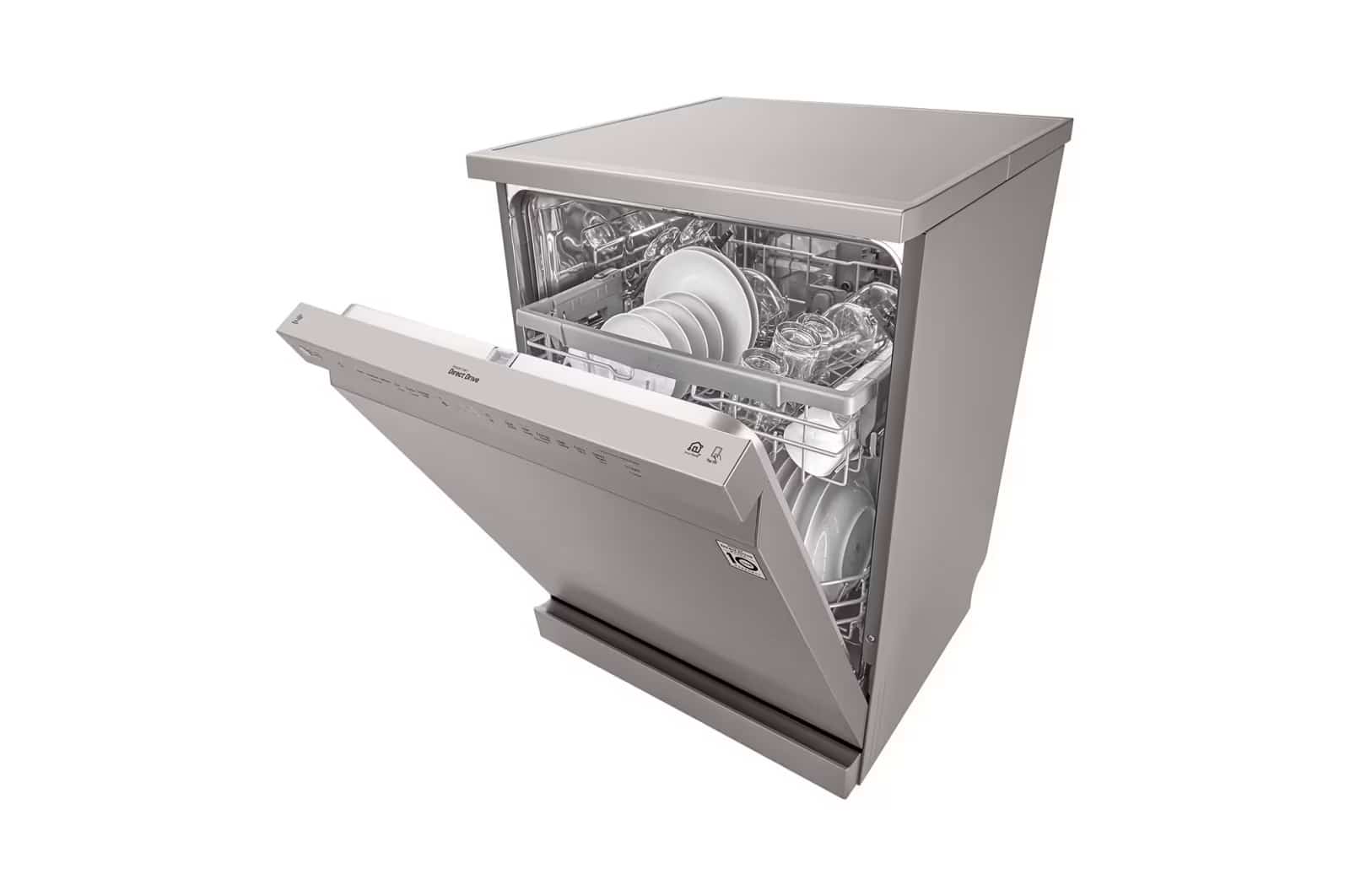 Photo of LG QuadWash™ Dishwasher, 14 Place Settings, EasyRack™ Plus, Inverter Direct Drive, Platinum Silver color