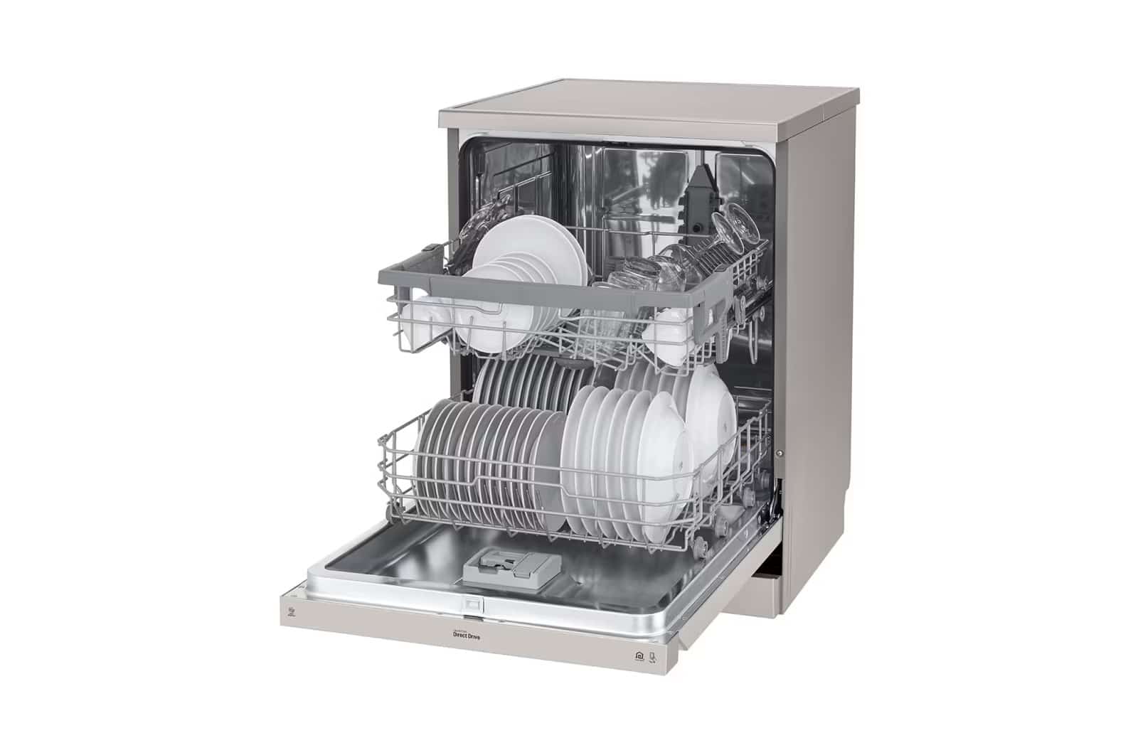 Photo of LG QuadWash™ Dishwasher, 14 Place Settings, EasyRack™ Plus, Inverter Direct Drive, Platinum Silver color