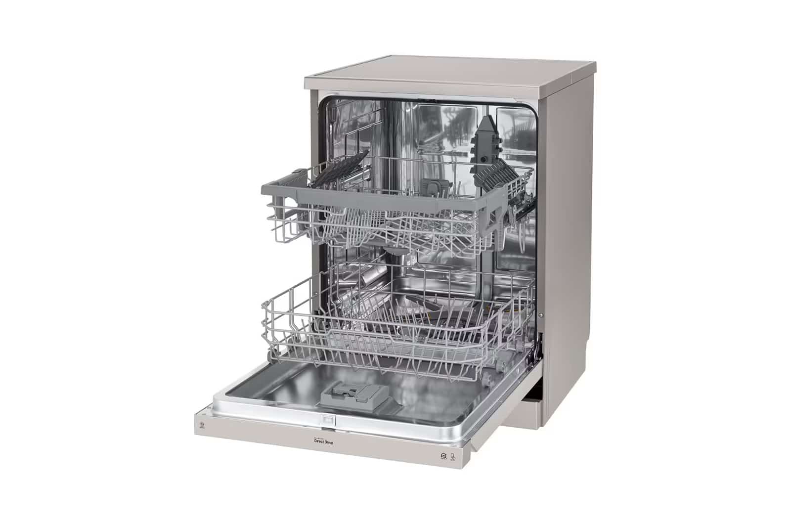 Photo of LG QuadWash™ Dishwasher, 14 Place Settings, EasyRack™ Plus, Inverter Direct Drive, Platinum Silver color