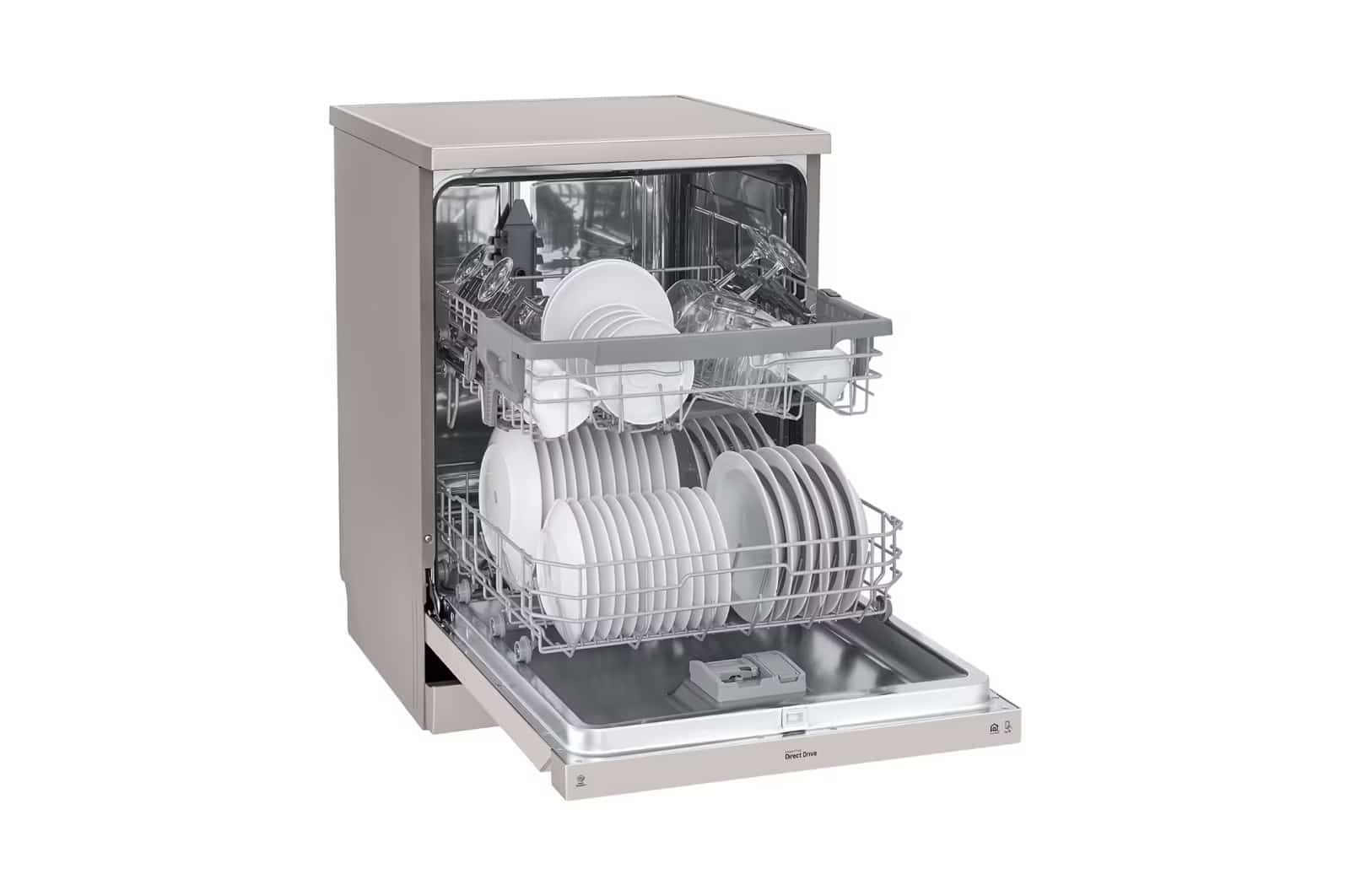 Photo of LG QuadWash™ Dishwasher, 14 Place Settings, EasyRack™ Plus, Inverter Direct Drive, Platinum Silver color