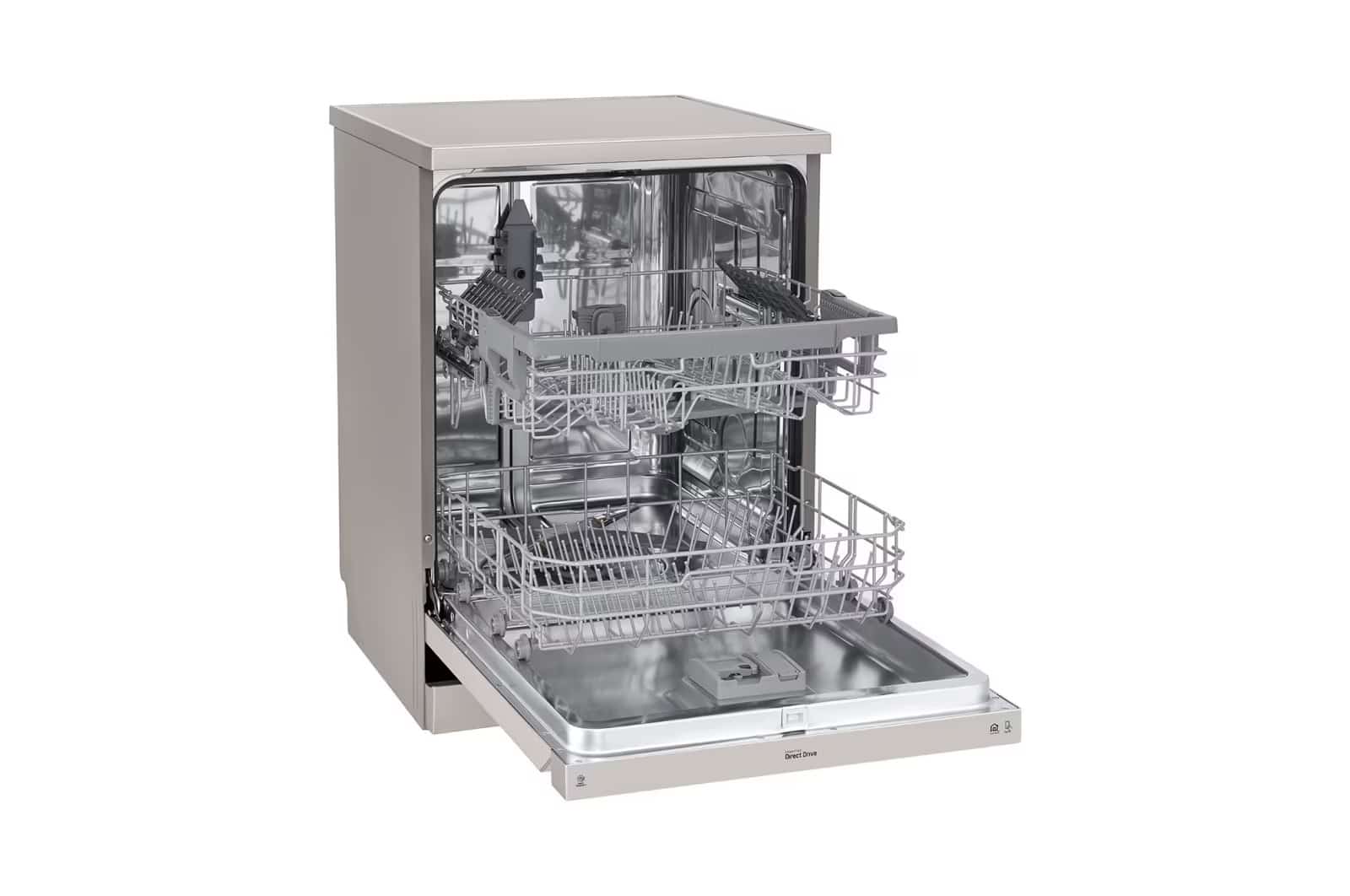 Photo of LG QuadWash™ Dishwasher, 14 Place Settings, EasyRack™ Plus, Inverter Direct Drive, Platinum Silver color