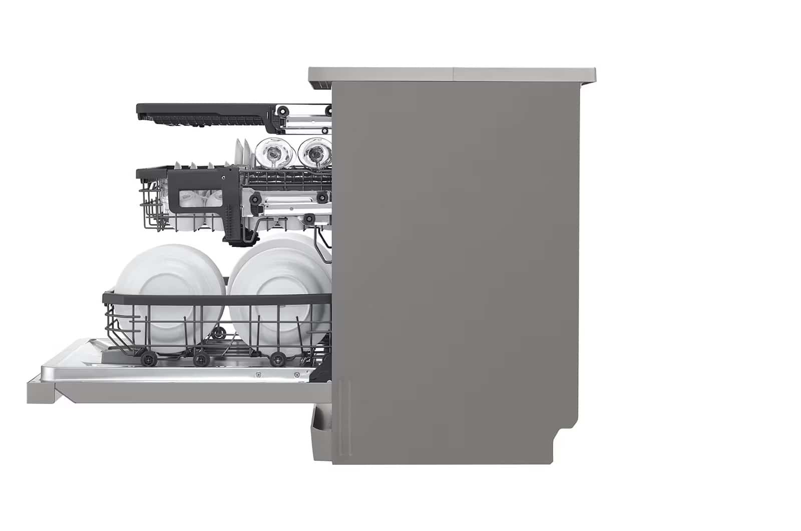 Photo of غسالة صحون إل جي ™QuadWash تقنية EasyRack™ Plus، محرك Direct Drive، تقنية ThinQ